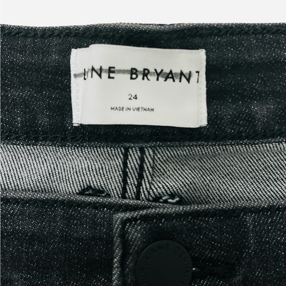 Lane Bryant Signature Fit Mid Rise Straight Dark Brown Jeans Plus Size 24 - Picture 9 of 11